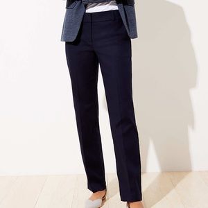 LOFT Straight Leg Pants In Doubleweave Curvy